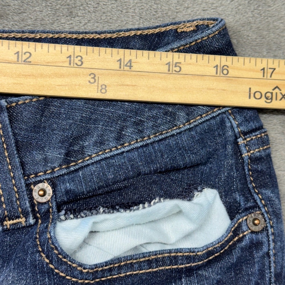 DKNY‎ Jeans Soho Cropped Denim Dark Wash Jeans Comfort Fit Women's Size 14 - Picture 6 of 10